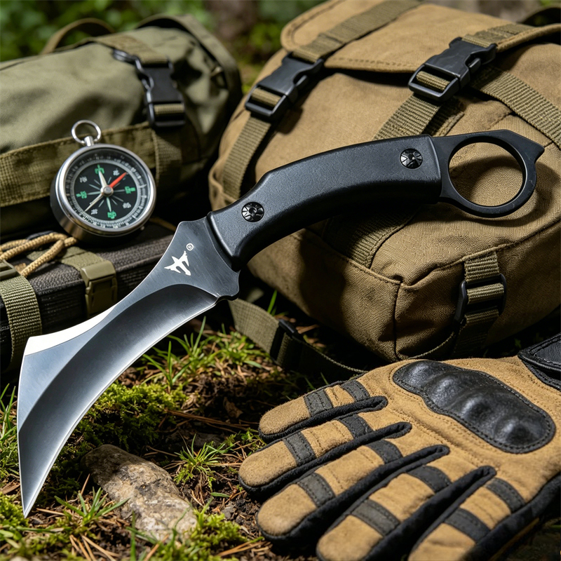 Edc Fixed Blade Deep Carry - Claw Knife D2 Blade G10 Handles