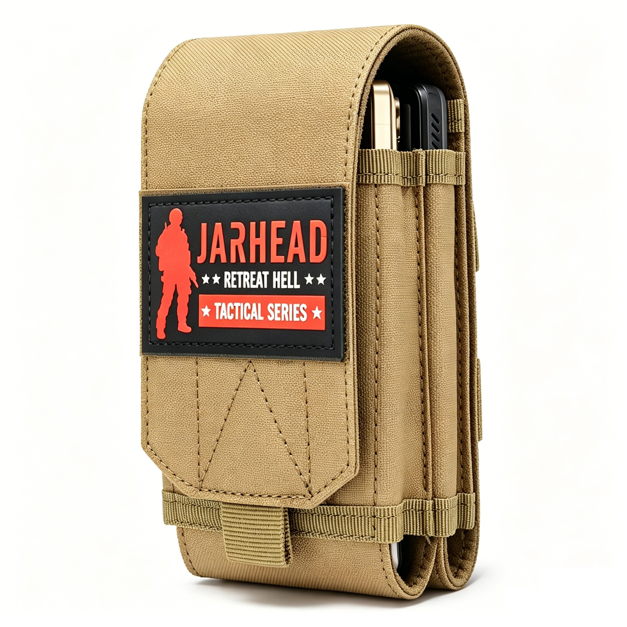 Edc Carry Pocket - Outdoor tactical double MOLLE Cell phone