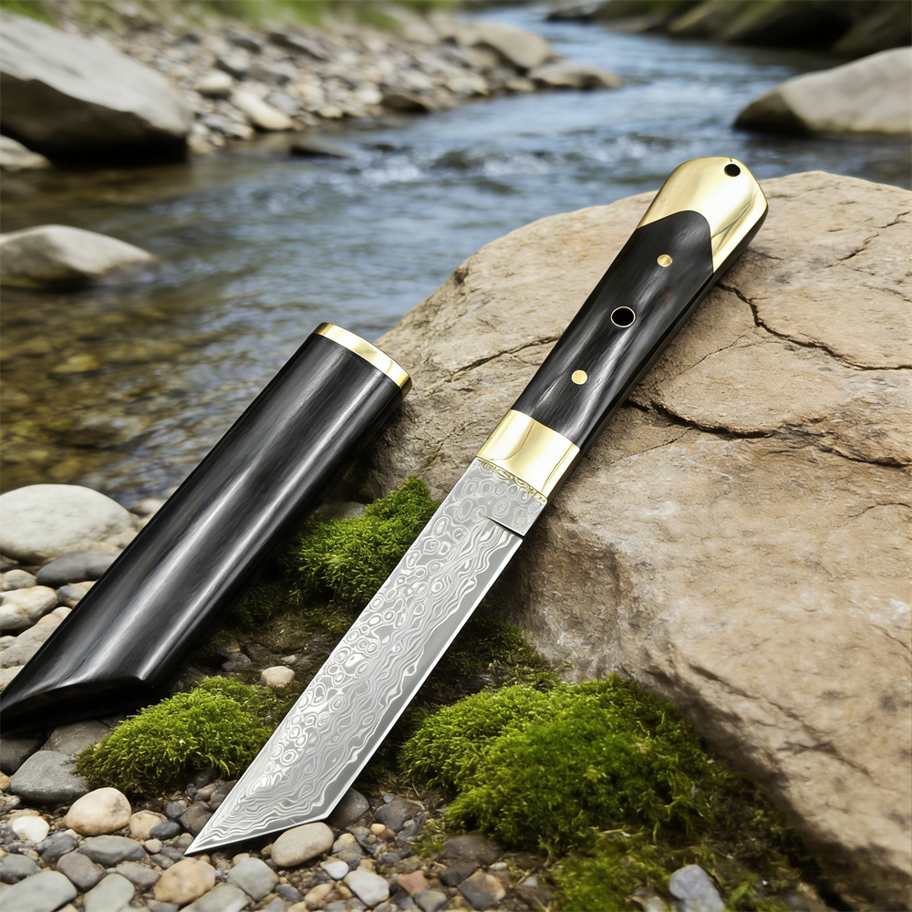 High Hardness Damascus Blade E - Edc Pocket Carry Fixed Blade บทวิจารณ์และราคา