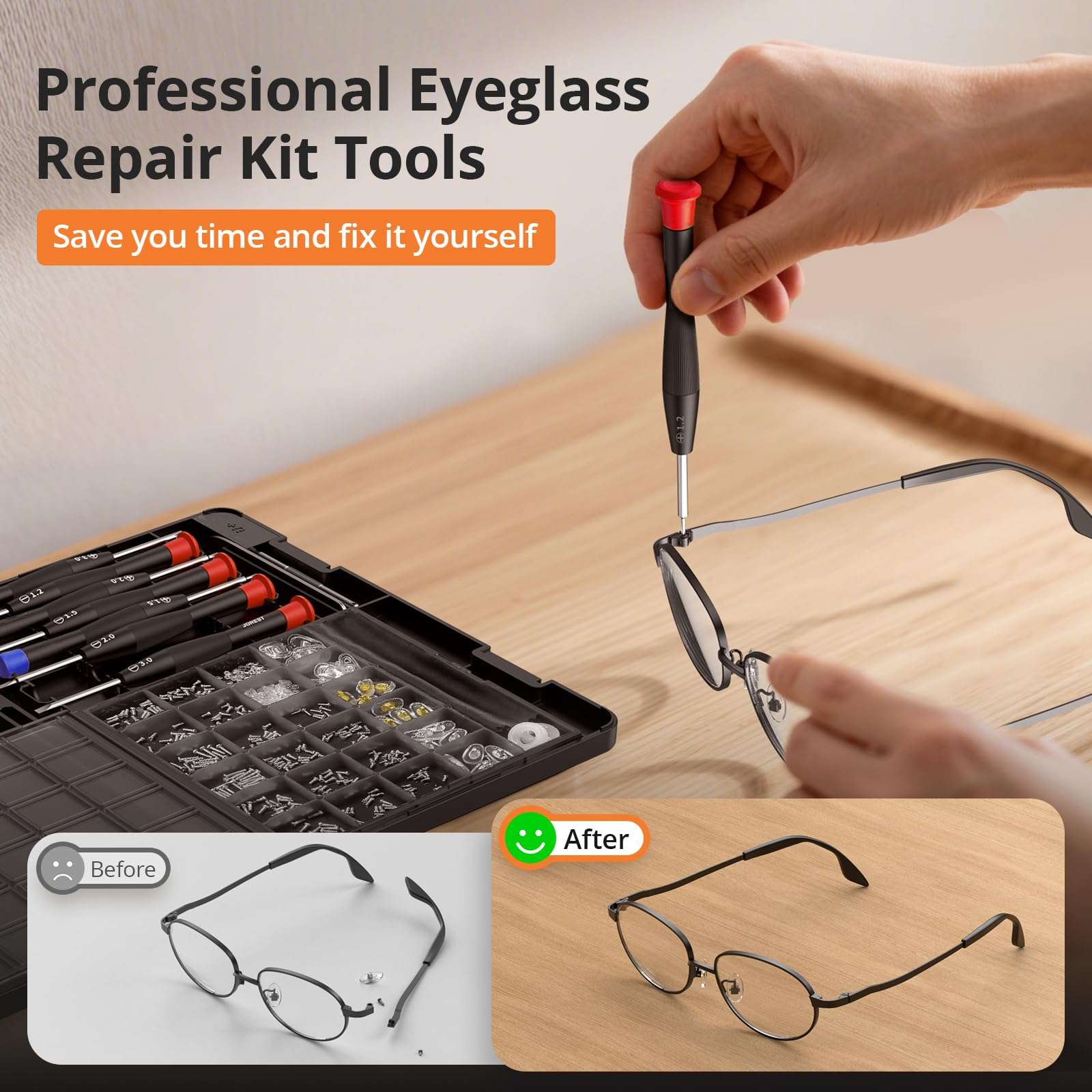 Eyeglass Repair Tool Kit with  - Micro Screwdriver Kit บทวิจารณ์และราคา