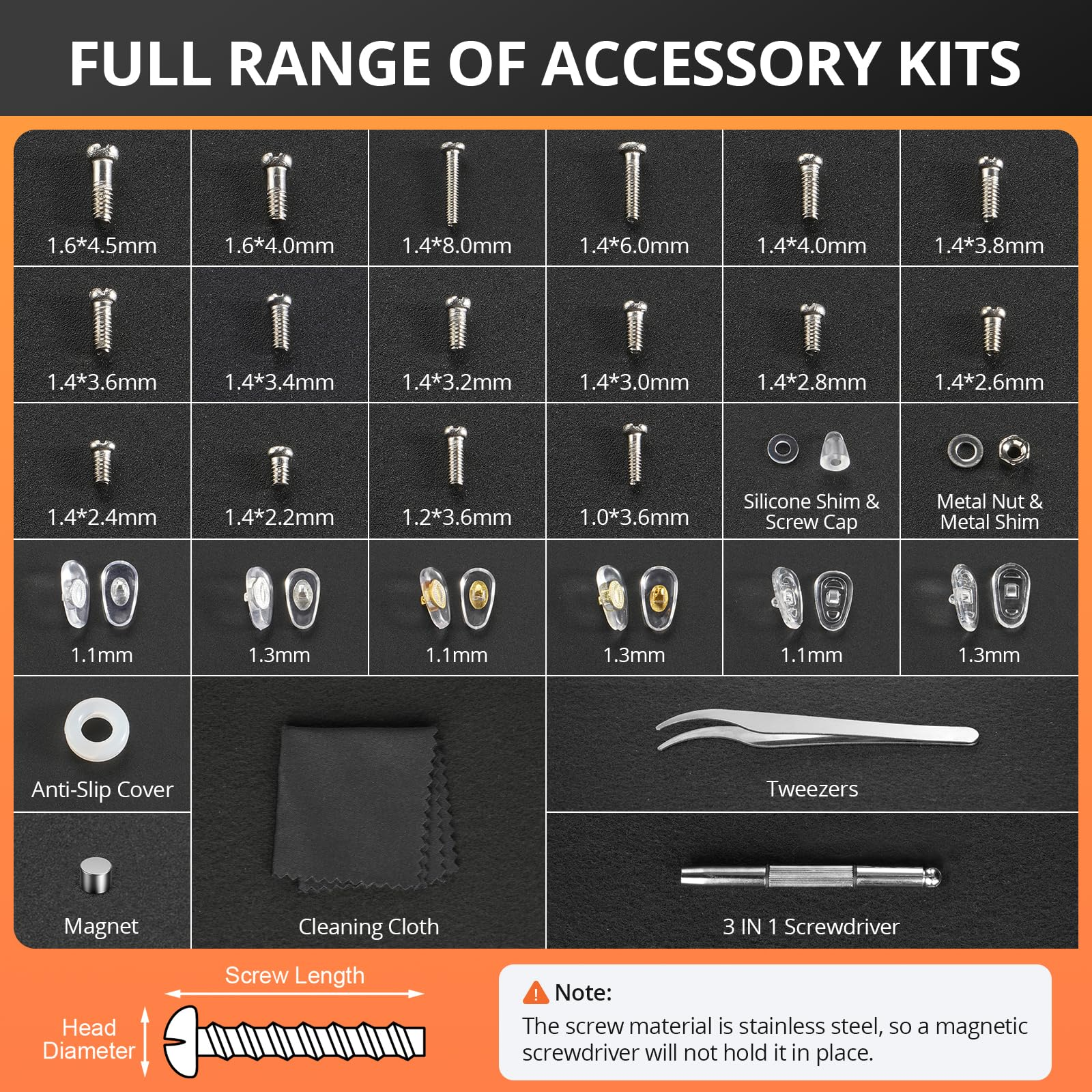 Eyeglass Repair Tool Kit with  - Micro Screwdriver Kit บทวิจารณ์และราคา