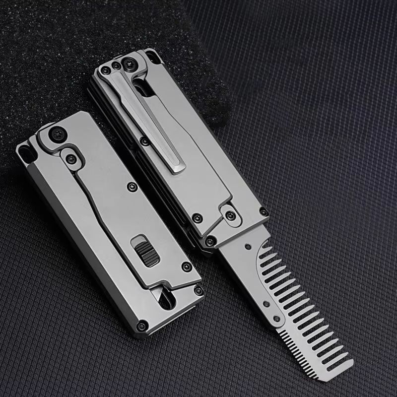 Titanium Alloy Folding Comb Re - Comb Pocket Titanium บทวิจารณ์และราคา