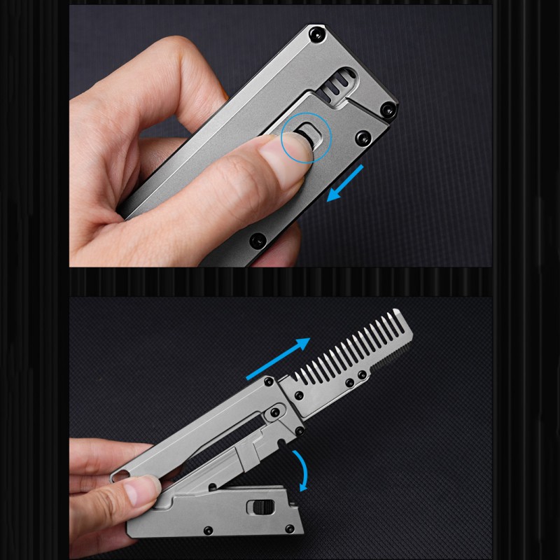 Titanium Alloy Folding Comb Re - Comb Pocket Titanium บทวิจารณ์และราคา