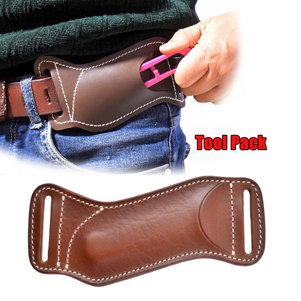 Waist Hanging EDC Knife Sheath - Edc Carry Belt Leather บทวิจารณ์และราคา