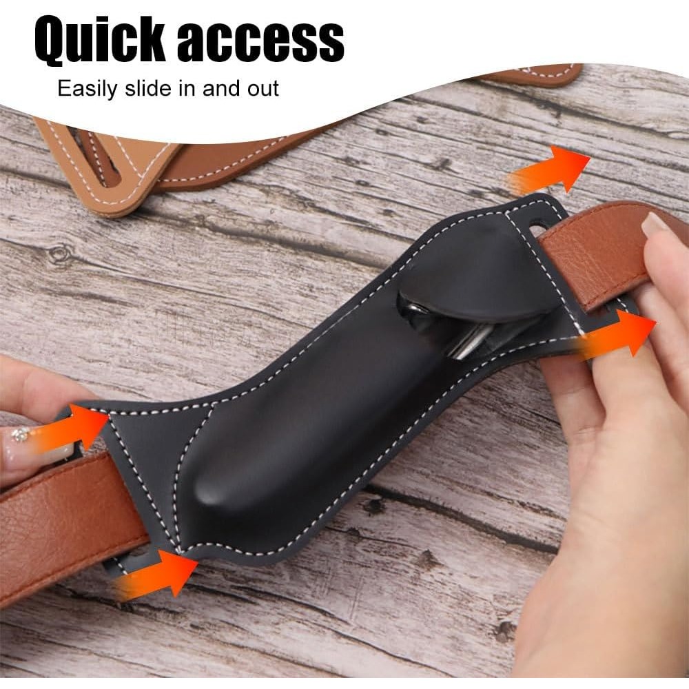 Waist Hanging EDC Knife Sheath - Edc Carry Belt Leather บทวิจารณ์และราคา