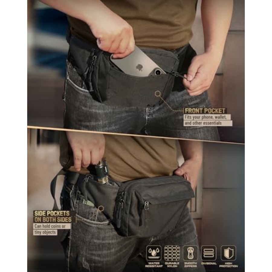 Tactical Concealed Carry Fanny - Edc Carry For Men บทวิจารณ์และราคา