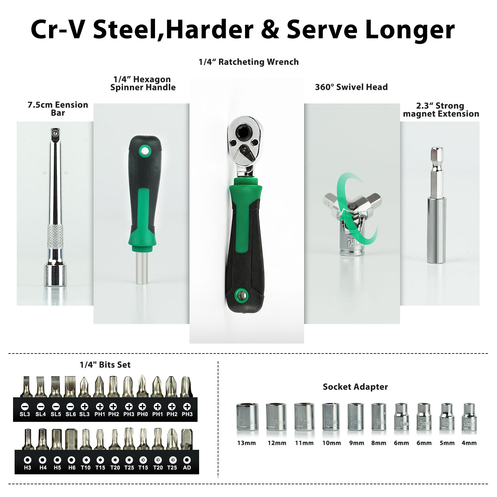 39PCS Ratcheting Wrench Set, M - Micro Screwdriver Kit บทวิจารณ์และราคา