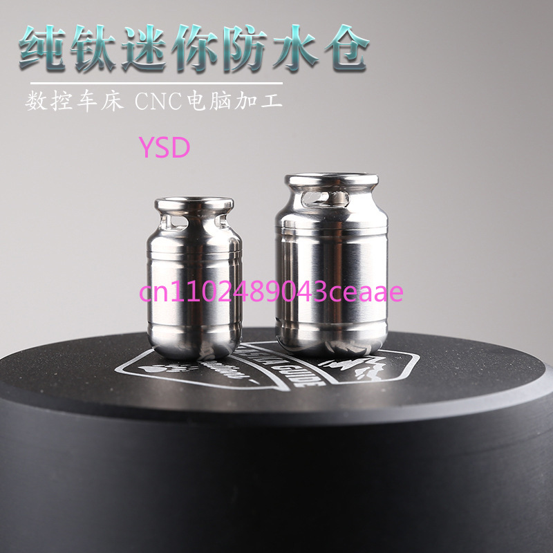 Mini Titanium Waterproof Pill  - Edc Pill Carry บทวิจารณ์และราคา