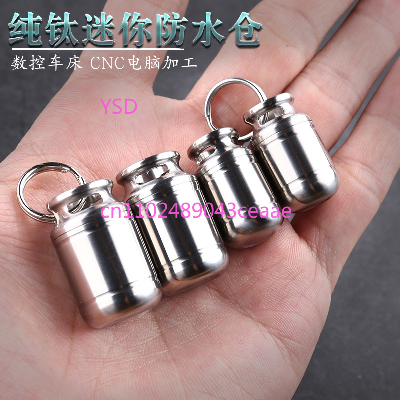 Mini Titanium Waterproof Pill  - Edc Pill Carry บทวิจารณ์และราคา