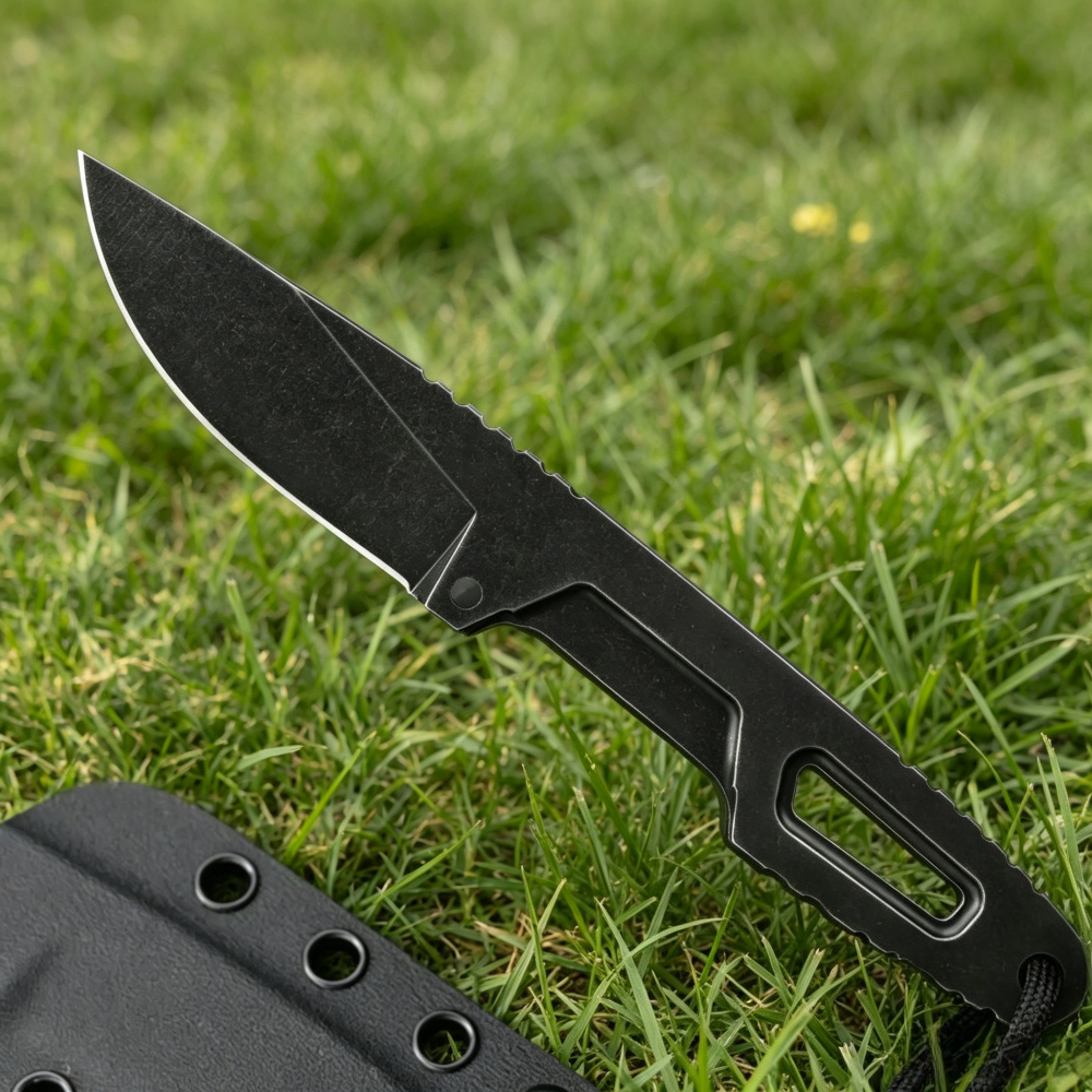 EDC Knife Neck Knife D2 Blade  - Edc Fixed Blade Deep Carry บทวิจารณ์และราคา