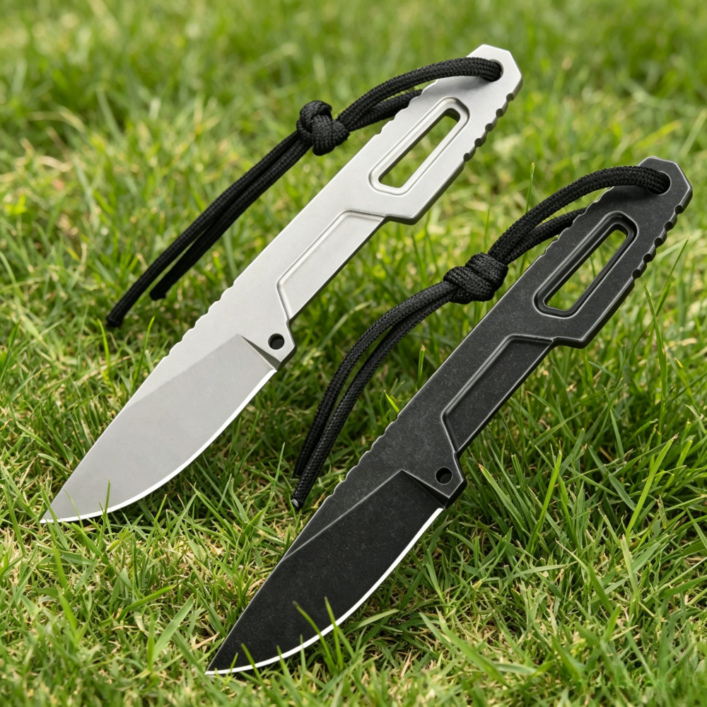 EDC Knife Neck Knife D2 Blade  - Edc Fixed Blade Deep Carry บทวิจารณ์และราคา