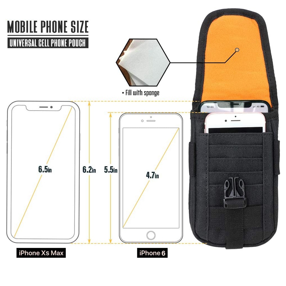 Tactical Phone Pouch Molle,Sma - Edc Carry Pocket บทวิจารณ์และราคา