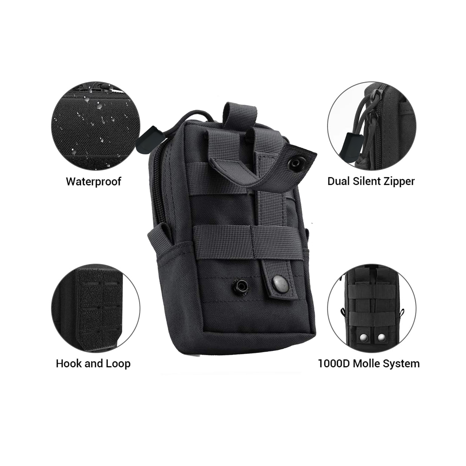 Tactical Molle Pouch Waist Bag - Edc Carry Pocket บทวิจารณ์และราคา