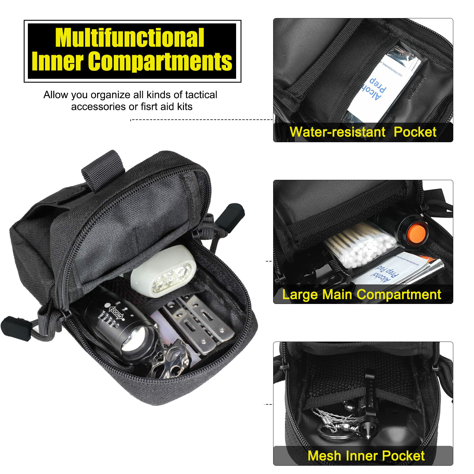 Tactical Molle Pouch Waist Bag - Edc Carry Pocket บทวิจารณ์และราคา
