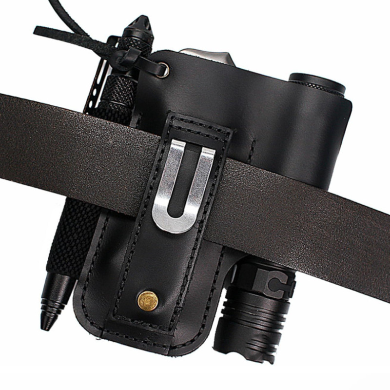 EDC Leather Flashlight Tool Ho - Edc Carry Pocket บทวิจารณ์และราคา