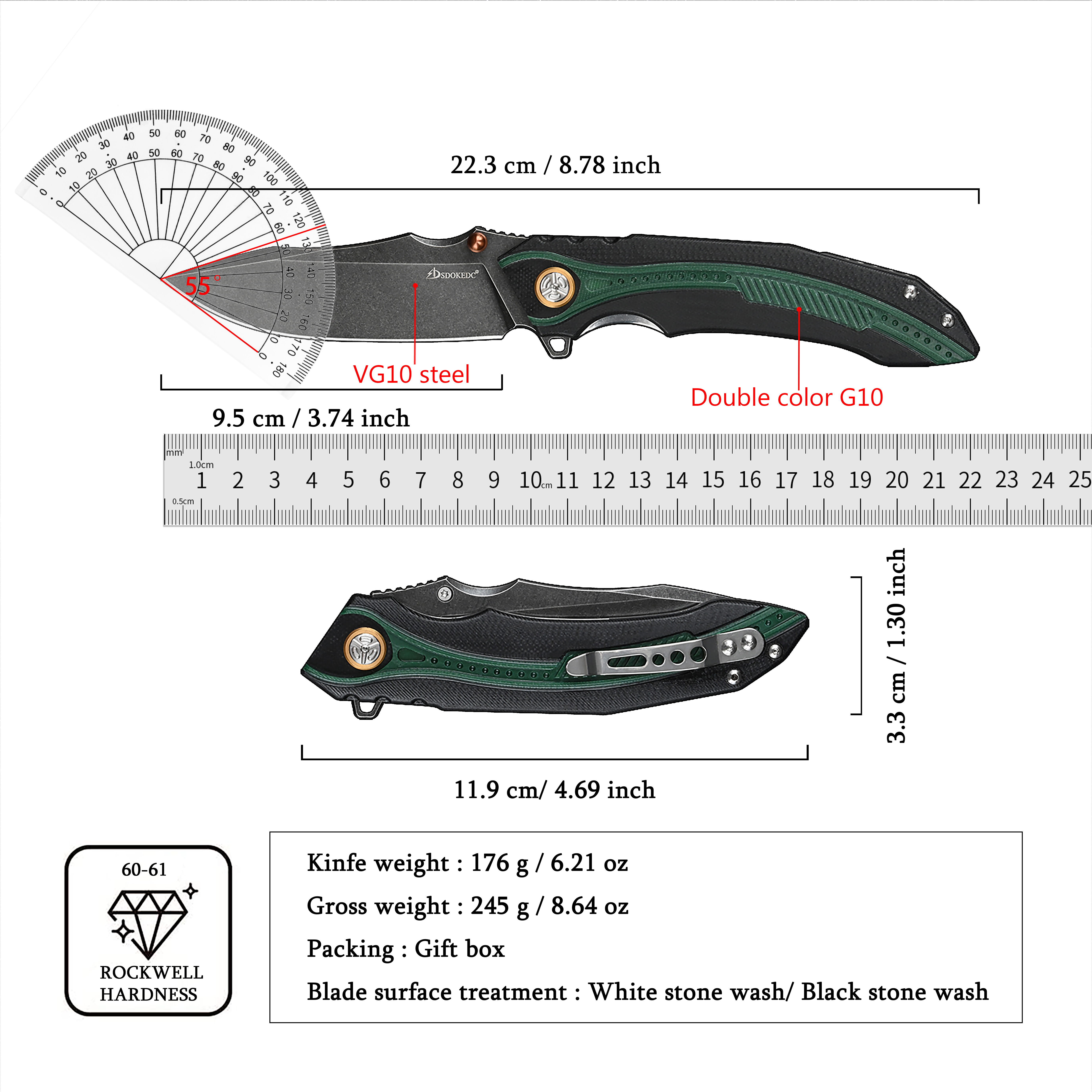 Premium SDOKEDC Foldable EDC U - Edc Carry For Men บทวิจารณ์และราคา