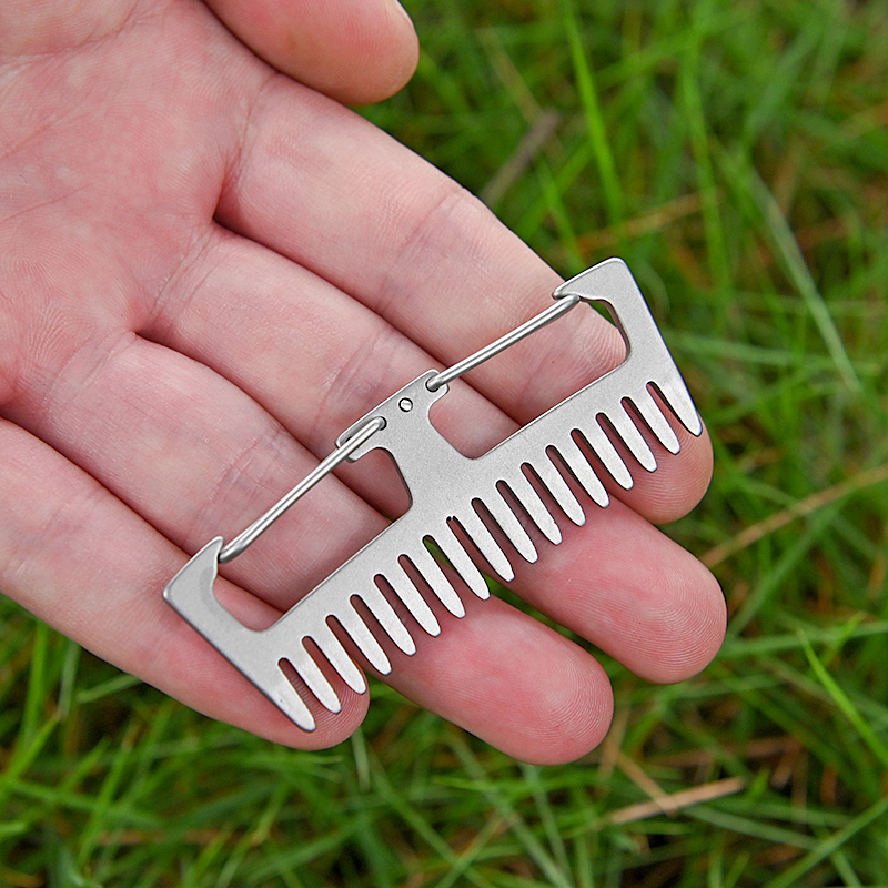 Titanium Alloy Comb EDC Multi- - Comb Pocket Titanium บทวิจารณ์และราคา