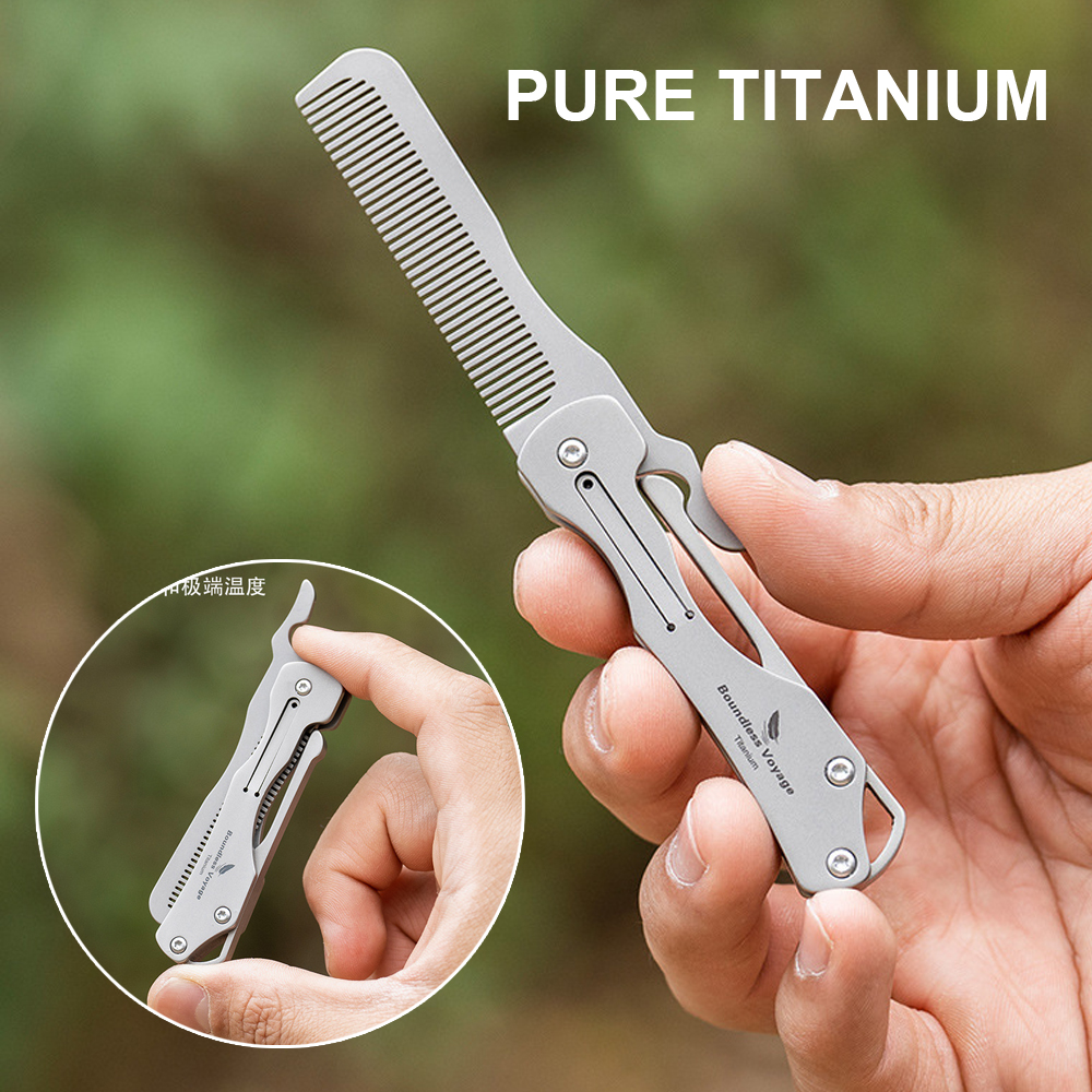 Pure Titanium Folding Comb, Ul - Comb Pocket Titanium บทวิจารณ์และราคา