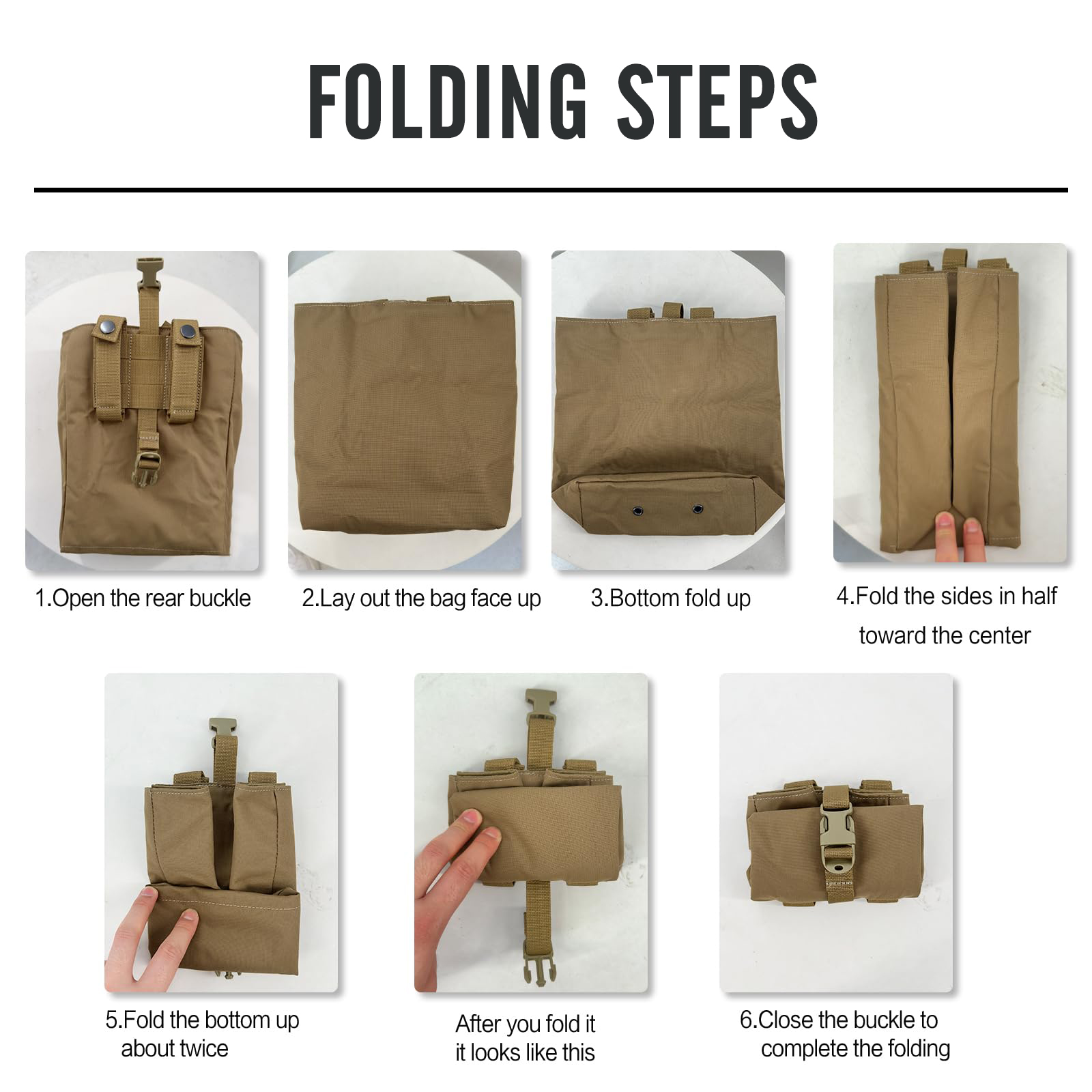New Molle Folding Dump Drop Ma - Edc Carry Pocket บทวิจารณ์และราคา