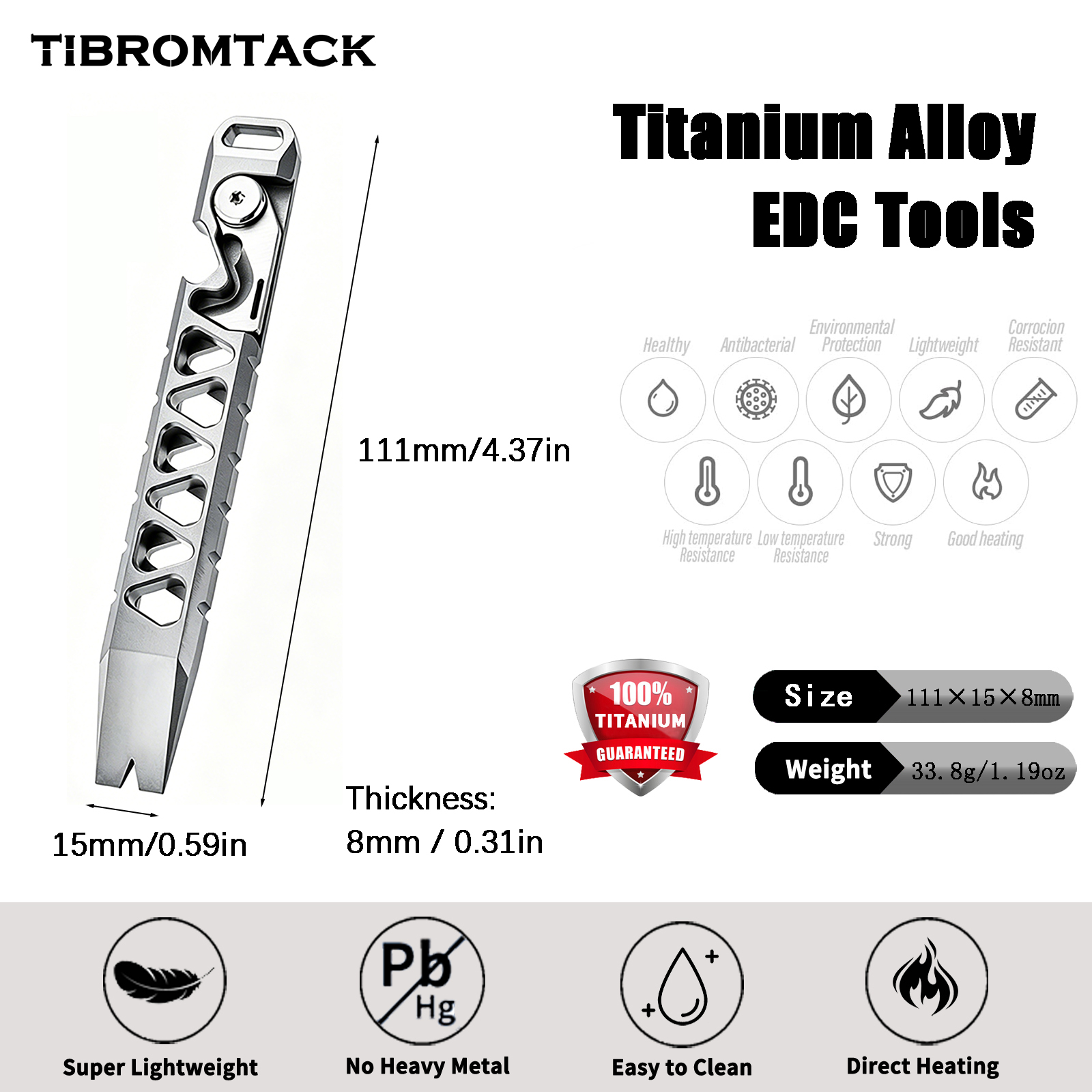 TIBROMTACK Titanium Multi-Func - Edc Carry Co บทวิจารณ์และราคา