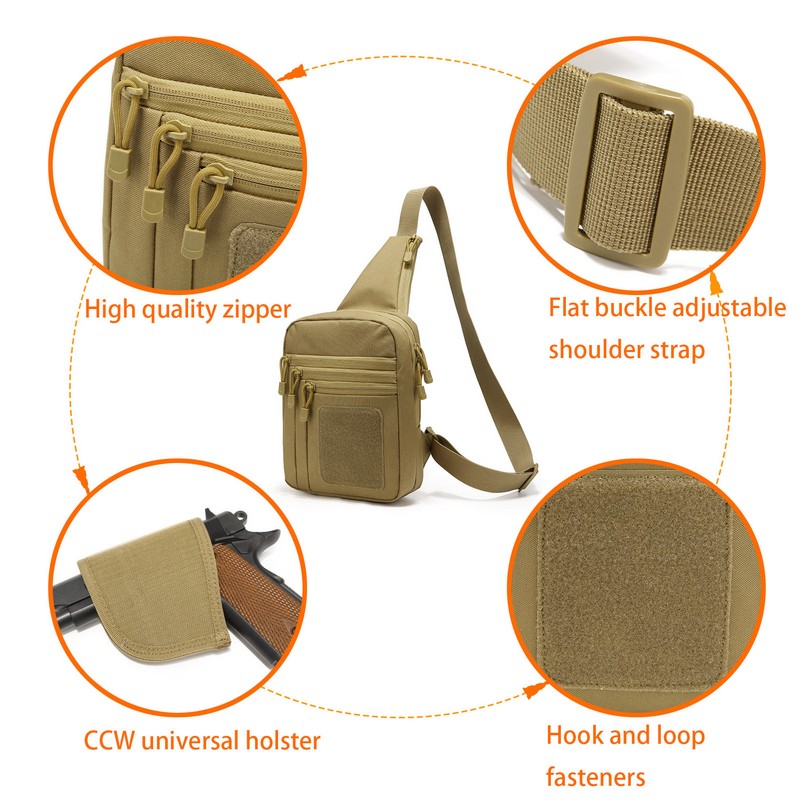 EDC 1000D Tactical Chest Bag P - Edc Concealed Carry Holster บทวิจารณ์และราคา