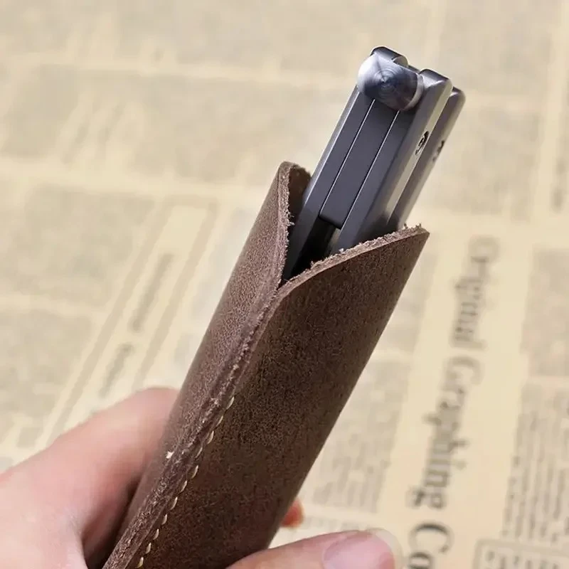Leather small knife cover carr - Edc Pocket Carry Fixed Blade บทวิจารณ์และราคา
