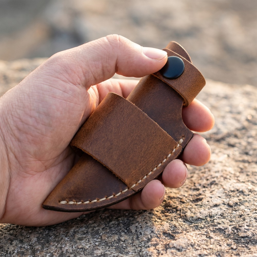 Vintage Leather Knife Sheath 1 - Edc Carry Belt Leather บทวิจารณ์และราคา