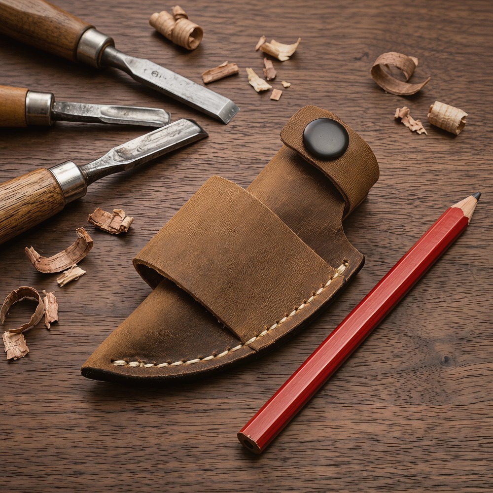 Vintage Leather Knife Sheath 1 - Edc Carry Belt Leather บทวิจารณ์และราคา