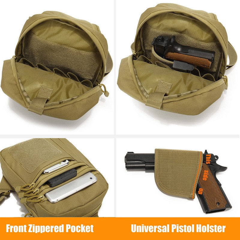 New Tactical Chest Bag Pistol  - Edc Concealed Carry Holster บทวิจารณ์และราคา