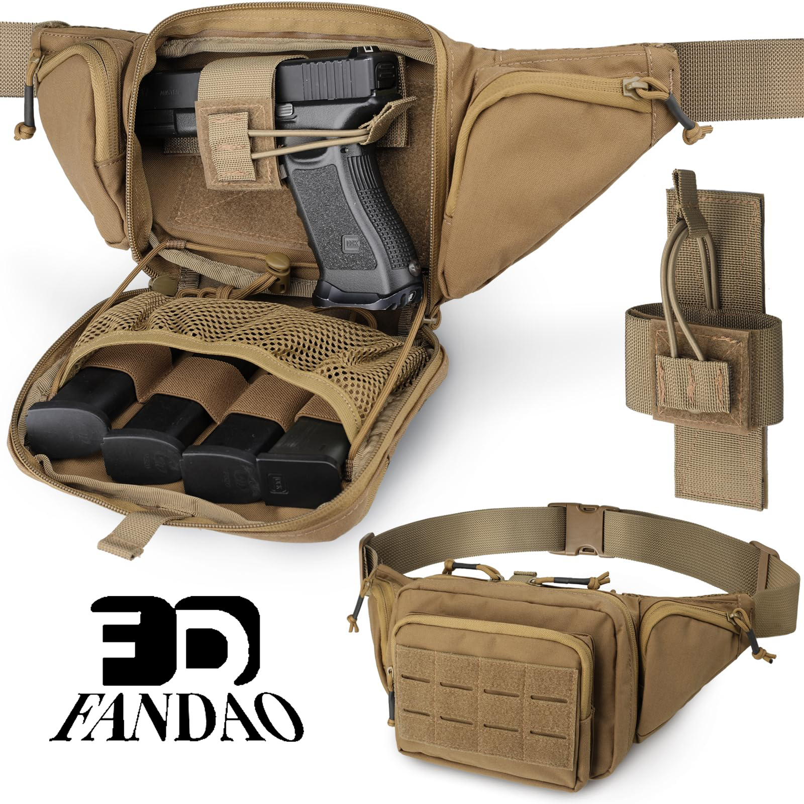 Tactical Concealed Carry Fanny - Edc Concealed Carry Holster บทวิจารณ์และราคา