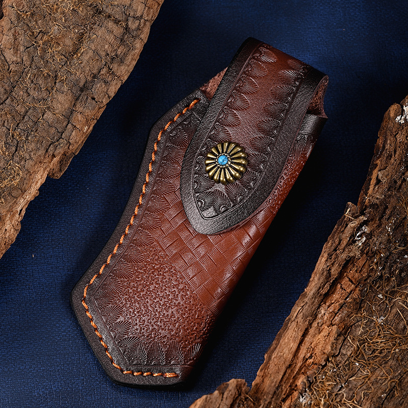 Handcrafted leather knife shea - Edc Carry Belt Leather บทวิจารณ์และราคา