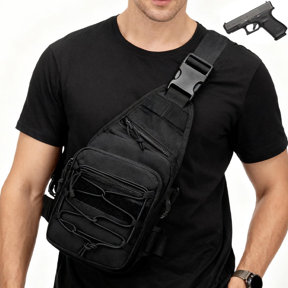 Tactical Gun Bag EDC Shoulder  - Edc Concealed Carry Holster บทวิจารณ์และราคา