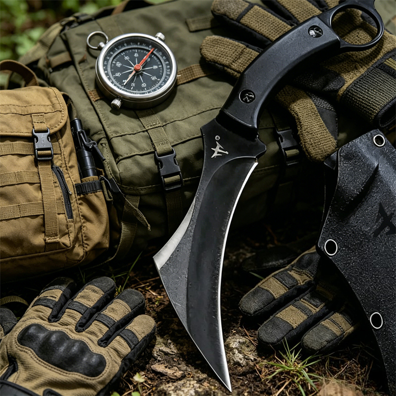 Claw Knife D2 Blade G10 Handle - Edc Fixed Blade Deep Carry บทวิจารณ์และราคา