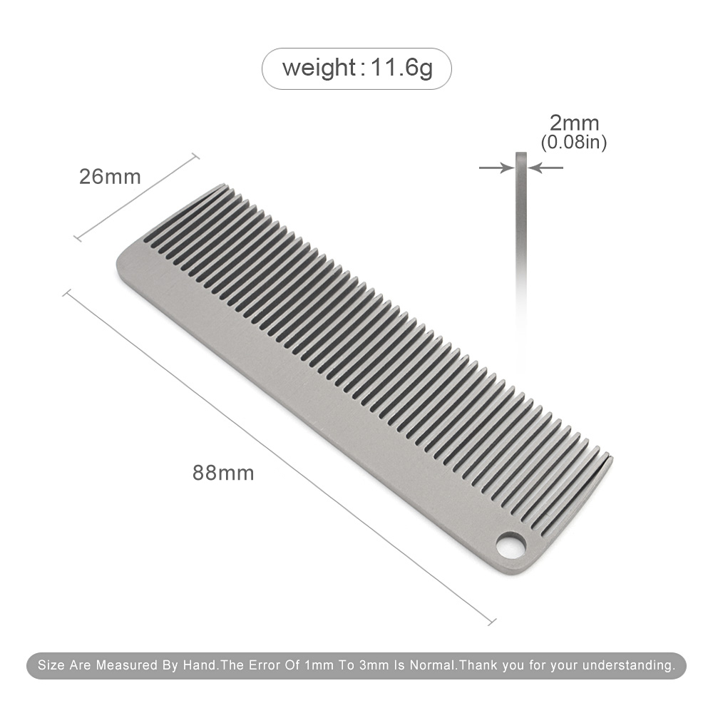 Portable Comb Titanium Alloy C - Comb Pocket Titanium บทวิจารณ์และราคา