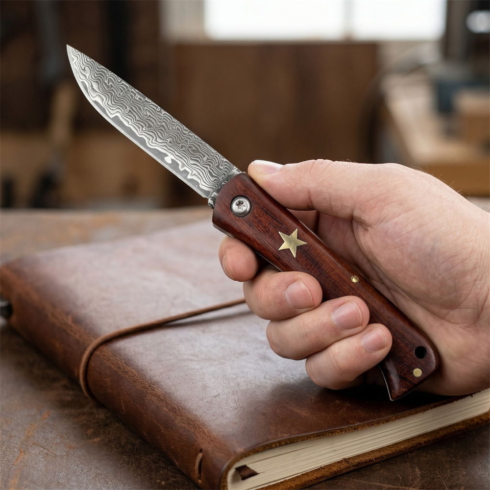 Compact Outdoor Survival Damas - Edc Pocket Carry Fixed Blade บทวิจารณ์และราคา