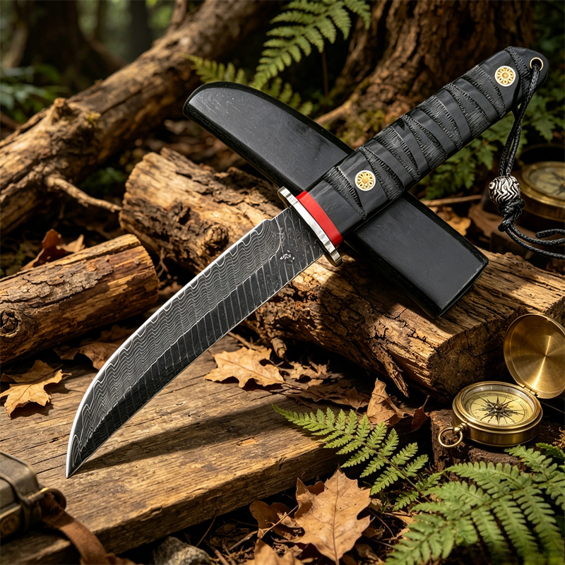 High Hardness VG10 Damascus Bl - Edc Pocket Carry Fixed Blade บทวิจารณ์และราคา