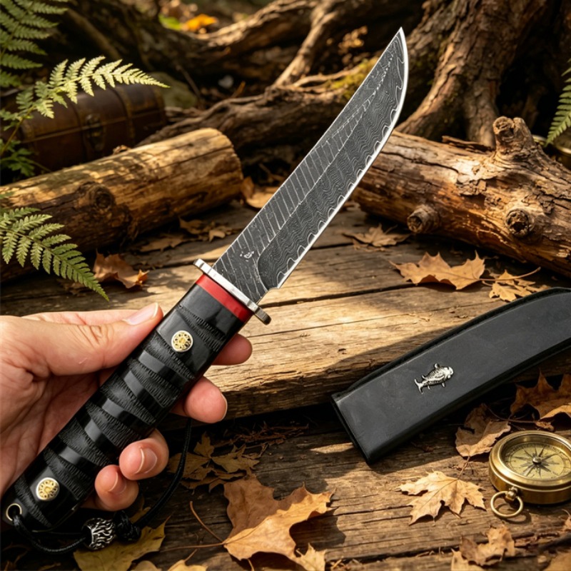 High Hardness VG10 Damascus Bl - Edc Pocket Carry Fixed Blade บทวิจารณ์และราคา