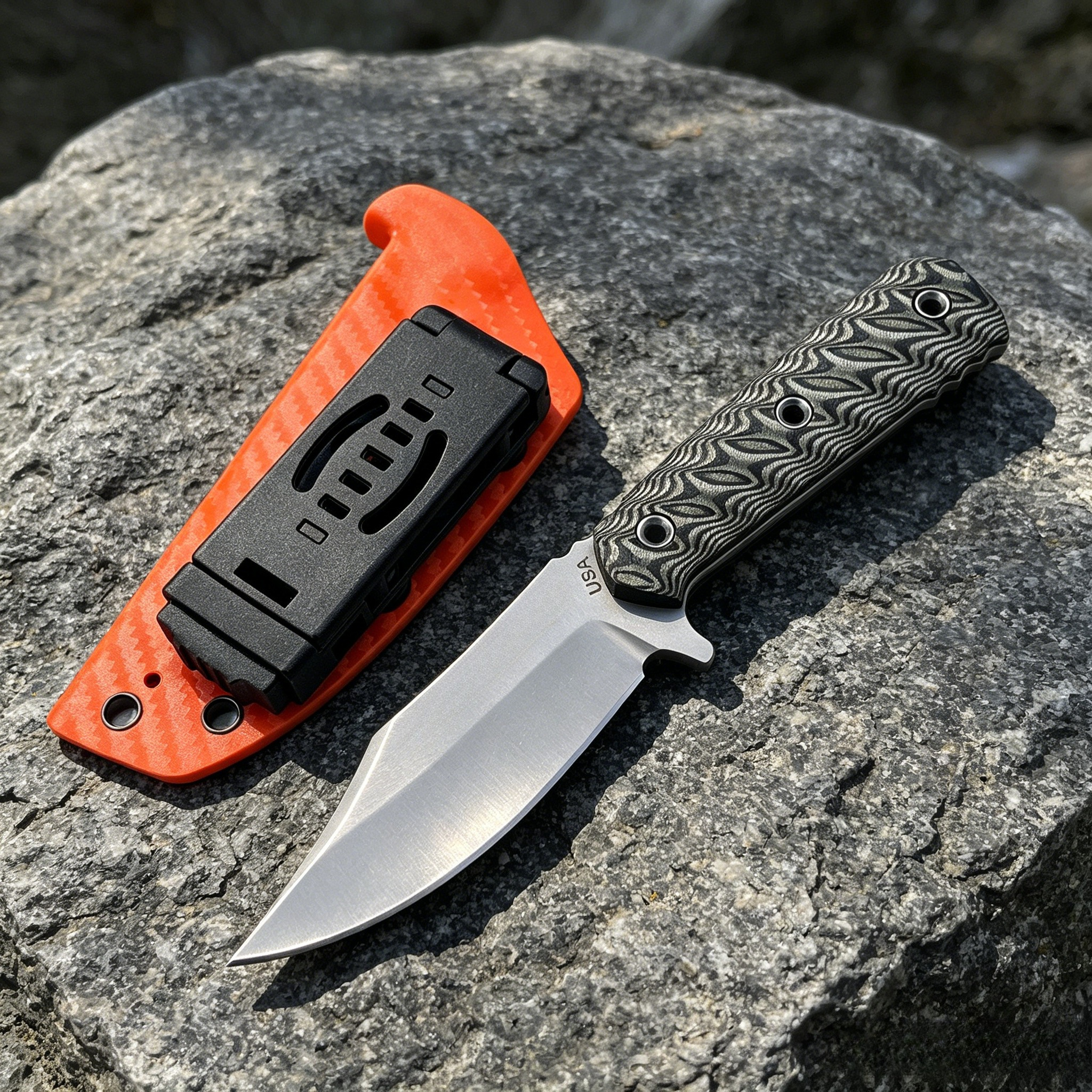 Fixed-Blade Knife with 8Cr14Mo - Edc Fixed Blade Deep Carry บทวิจารณ์และราคา