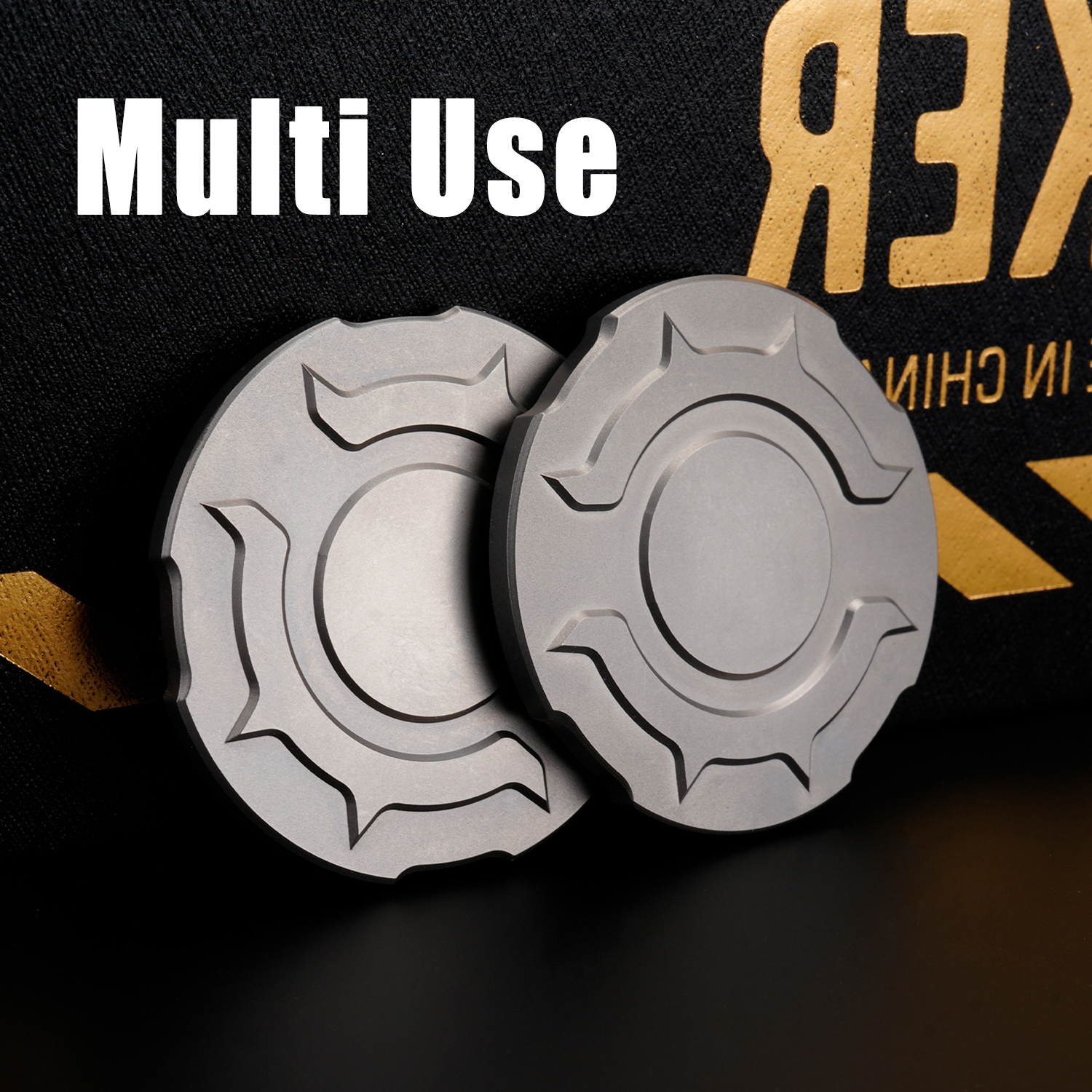 Titanium Alloy Poker Chip Fidg - Edc Carry Coins บทวิจารณ์และราคา