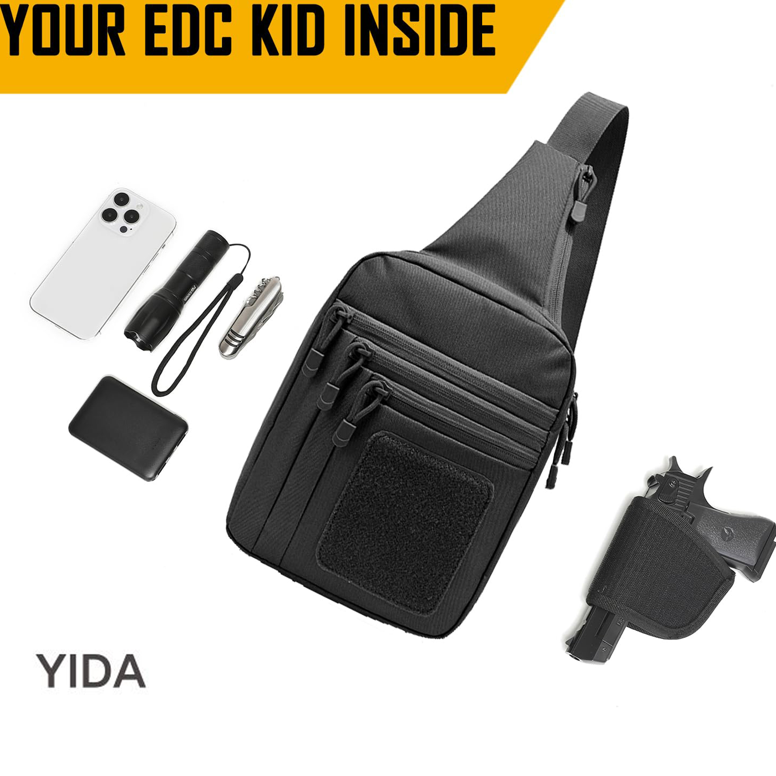 Concealed Carry Crossbody Bag  - Edc Carry For Men บทวิจารณ์และราคา